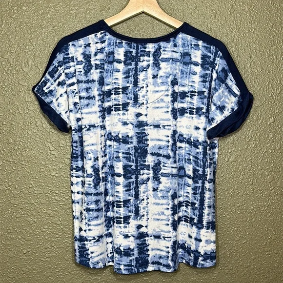 LUCKY BRAND Women’s Tie-Dye Short Sleeve Top - Picture 3 of 8